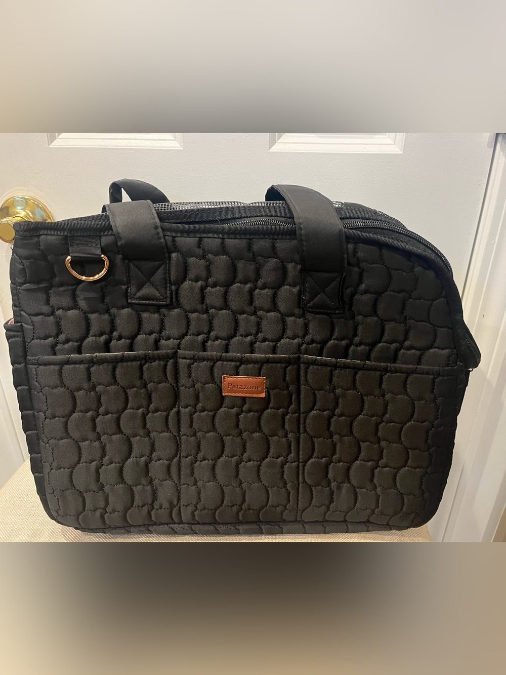 Pre-Owned Patazone Small Dog Carrier Purse Tote- Breathable, Multi-Pocket